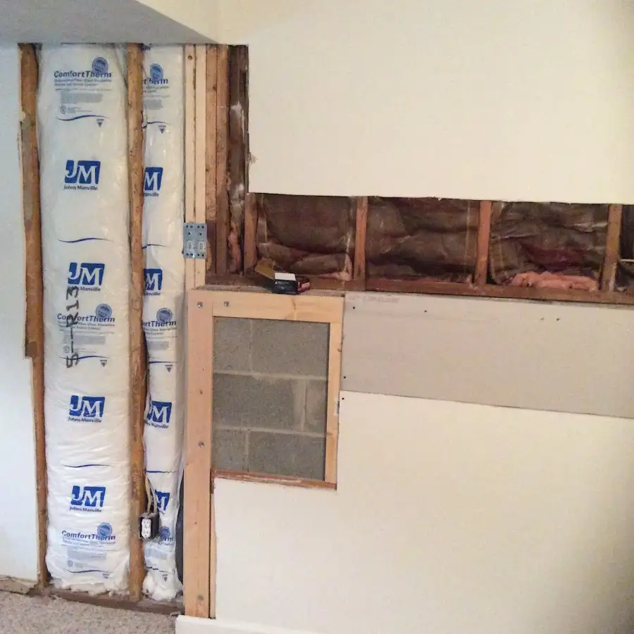 Wall insulation replacement during Odor Removal & Deodorization in North Highlands